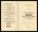 Oberlin Collegiate Institute Commencement 1838 by Oberlin Collegiate Institute