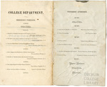 Oberlin Collegiate Institute Commencement 1840
