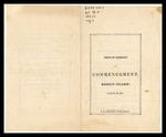 Oberlin College Commencement 1851 by Oberlin College