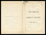 Oberlin College Commencement 1854 by Oberlin College