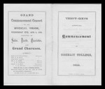 Oberlin College Commencement 1869 by Oberlin College