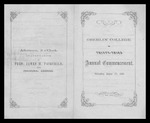 Oberlin College Commencement 1866 by Oberlin College