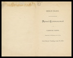 Oberlin College Commencement 1891