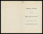 Oberlin College Commencement 1892