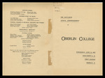 Oberlin College Commencement 1899