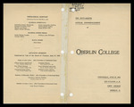 Oberlin College Commencement 1901