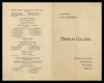 Oberlin College Commencement 1903