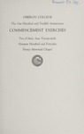 Oberlin College Commencement 1945