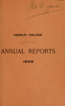 Annual Reports 1898 by Oberlin College