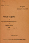 Annual Reports 1900 by Oberlin College