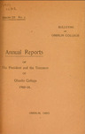 Annual Reports 1900-1901 (copy 2) by Oberlin College