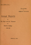 Annual Reports 1901-1902 by Oberlin College
