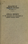 Annual Reports 1906-1907 by Oberlin College