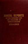 Annual Reports 1914-1915 by Oberlin College