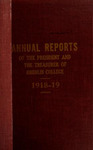 Annual Reports 1918-1919 by Oberlin College