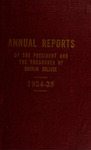 Annual Reports 1924-1925 by Oberlin College