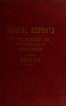 Annual Reports 1925-1926 by Oberlin College