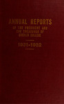 Annual Reports 1931-1932 by Oberlin College