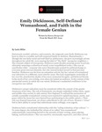 Emily Dickinson, Self-Defined Womanhood, and Faith in the Female Genius