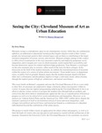 Seeing the City: Cleveland Museum of Arts as Urban Eduction